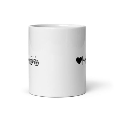 Heartbeat Heart And Bicycle - Tasse fahrrad