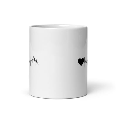 Heartbeat Heart And Mountain - Tasse berge