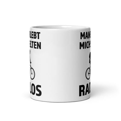 Man Erlebt Mich Selten Radlos - Tasse fahrrad mountainbike