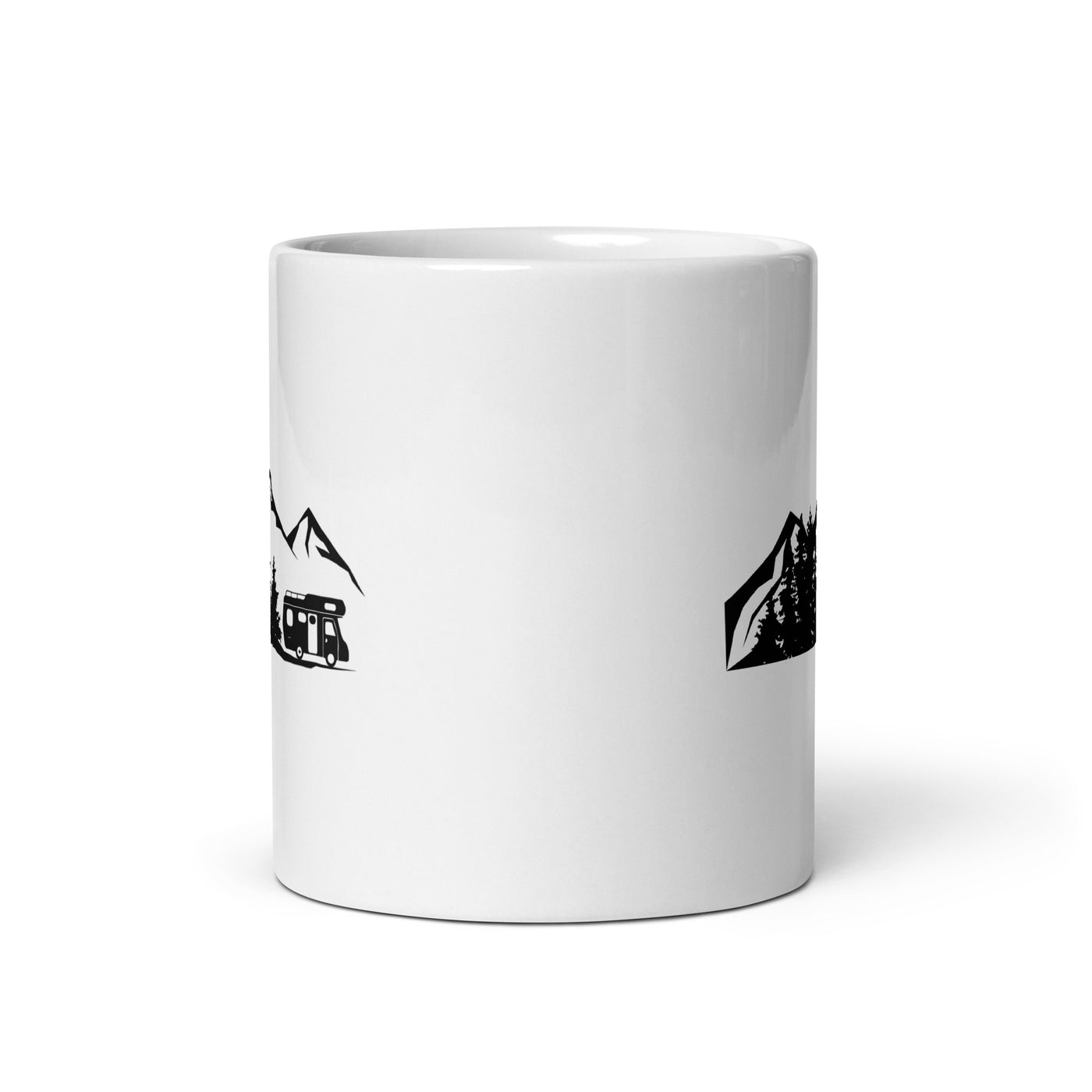 Mountain - Trees - Camping Van - Tasse camping