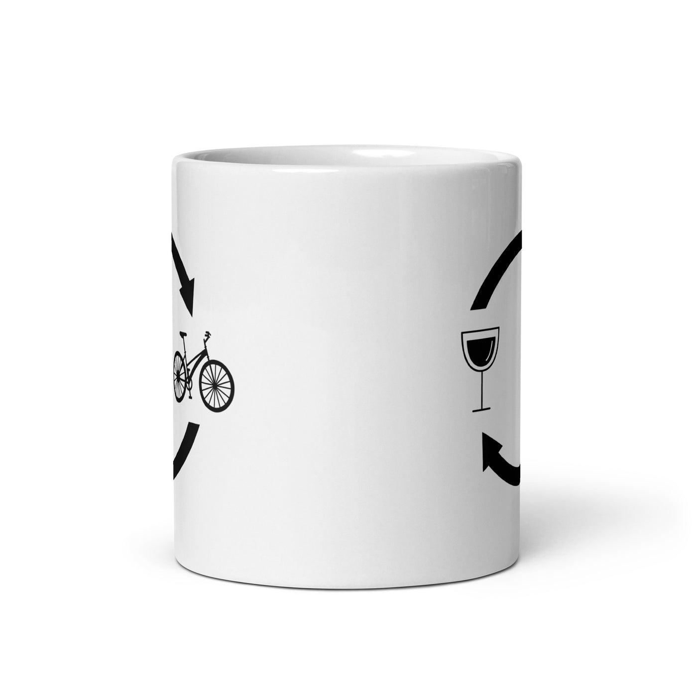 Wine Loading Arrows And Cycling - Tasse fahrrad