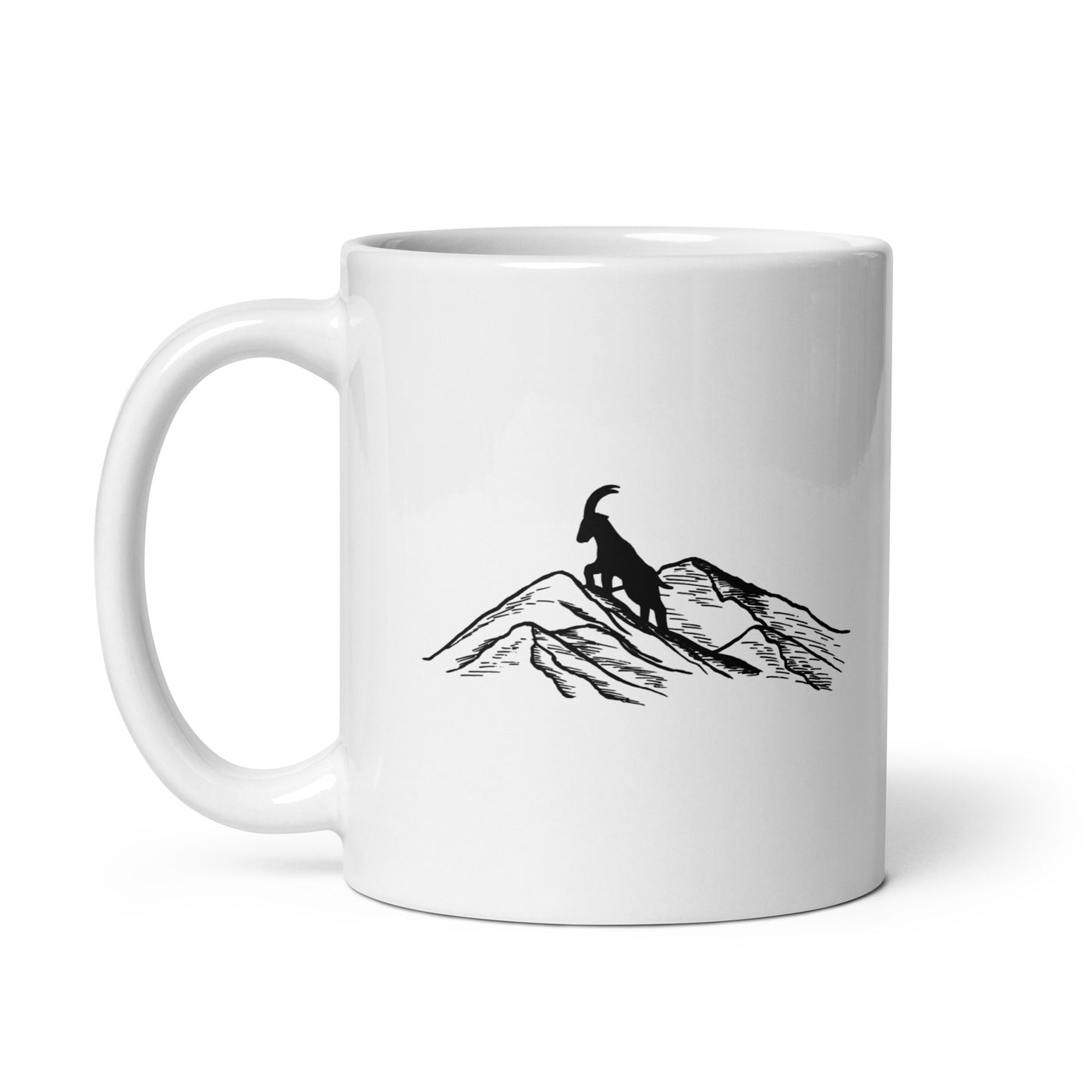 Alpensteinbock Auf Berg - Tasse berge klettern wandern 11oz