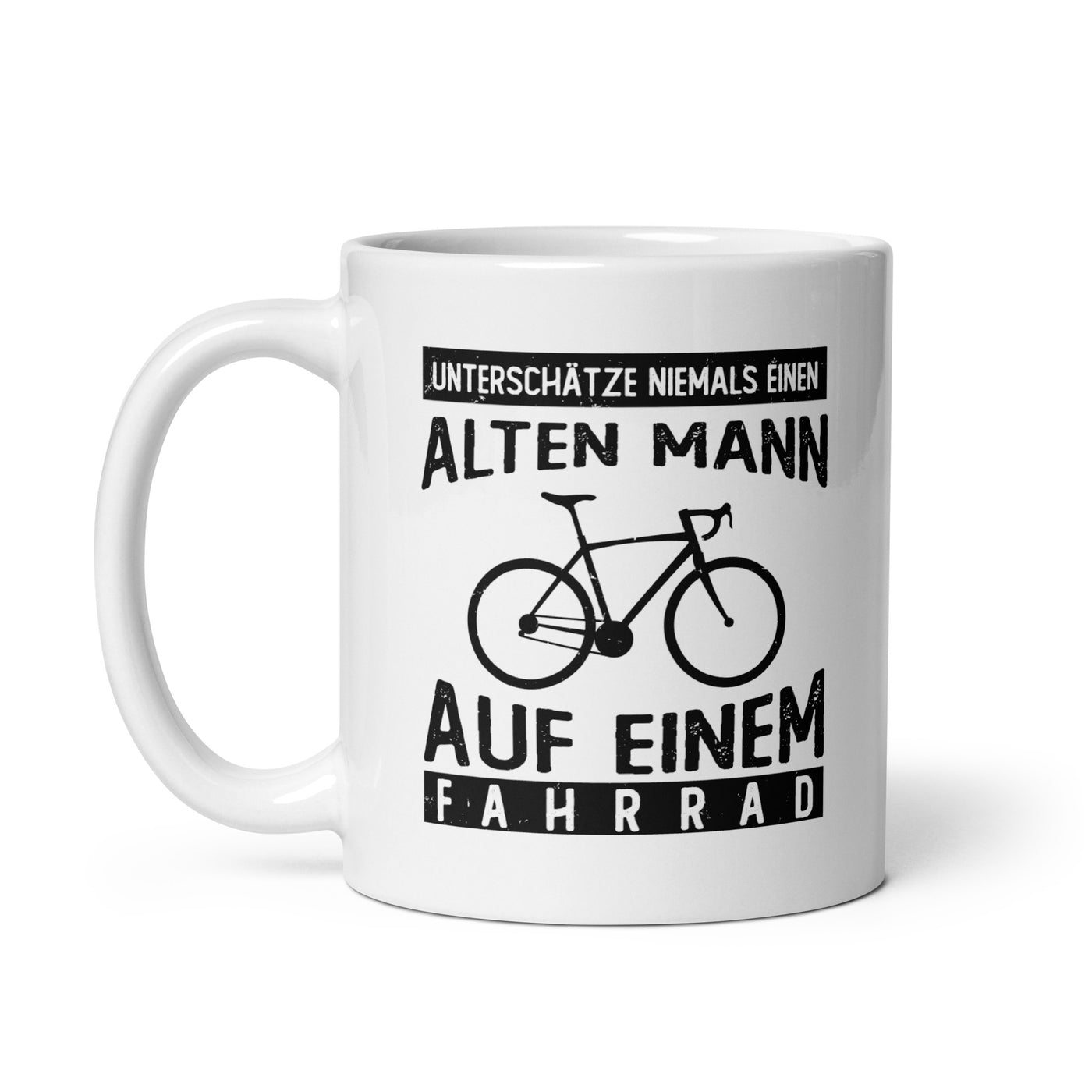 Alter Mann Auf Einem Fahrrad - Tasse fahrrad 11oz