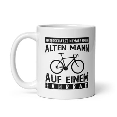 Alter Mann Auf Einem Fahrrad - Tasse fahrrad 11oz