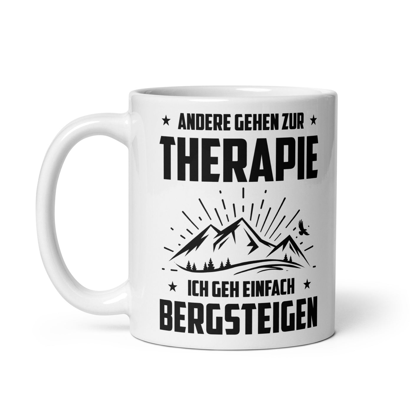 Andere Gehen Zur Therapie Ich Gen Einfach Bergsteigen - Tasse berge 11oz