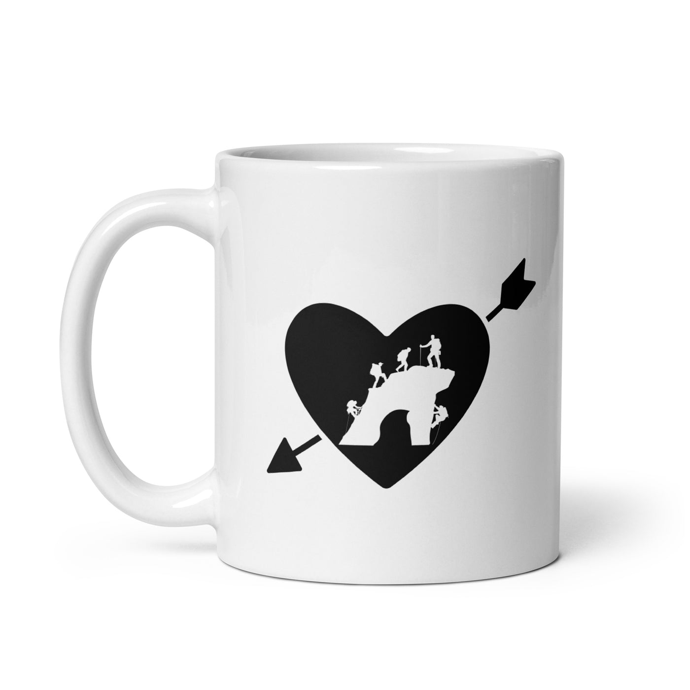 Arrow Heart And Climbing - Tasse klettern 11oz