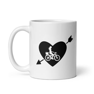 Arrow Heart And Cycling 2 - Tasse fahrrad 11oz