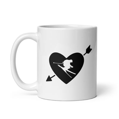 Arrow Heart And Skiing - Tasse ski 11oz