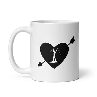 Arrow Heart And Skiing 1 - Tasse ski 11oz