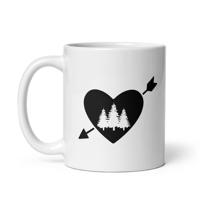 Arrow Heart And Trees - Tasse camping 11oz