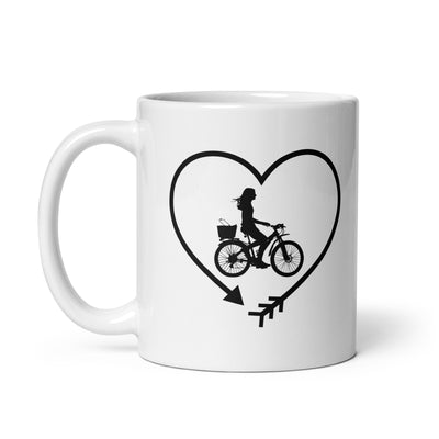 Arrow In Heartshape And Cycling 2 - Tasse fahrrad 11oz