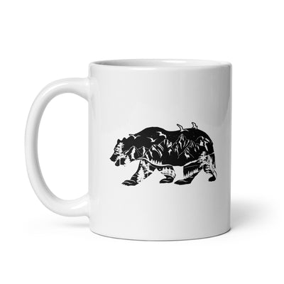 Bär Und Berge Abstrakt - Tasse berge camping 11oz