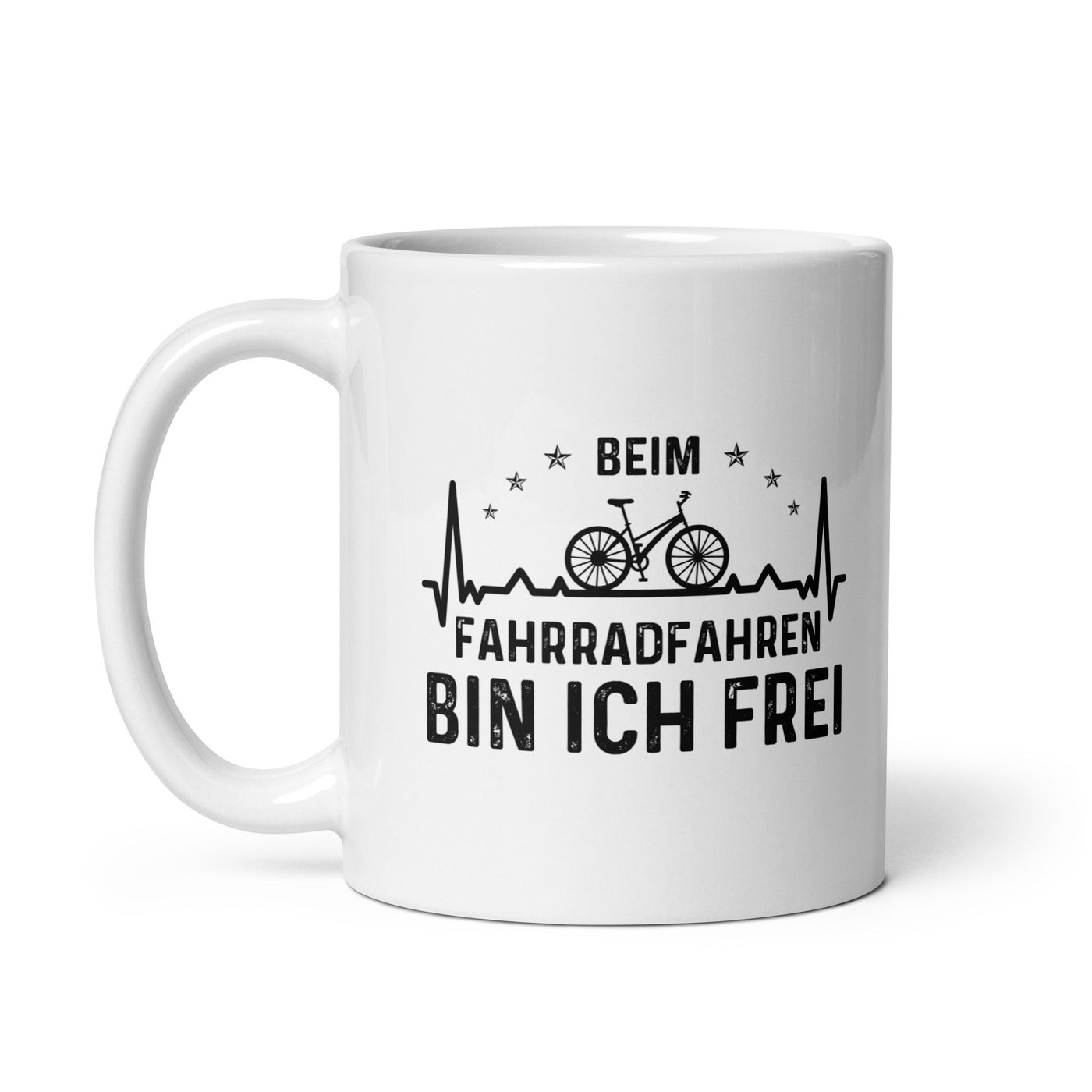 Beim Fahrradfahren Bin Ich Frel 1 - Tasse fahrrad 11oz