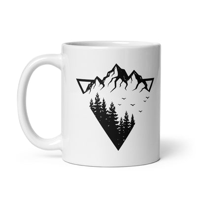 Berge - Geometrisch - Tasse berge camping 11oz