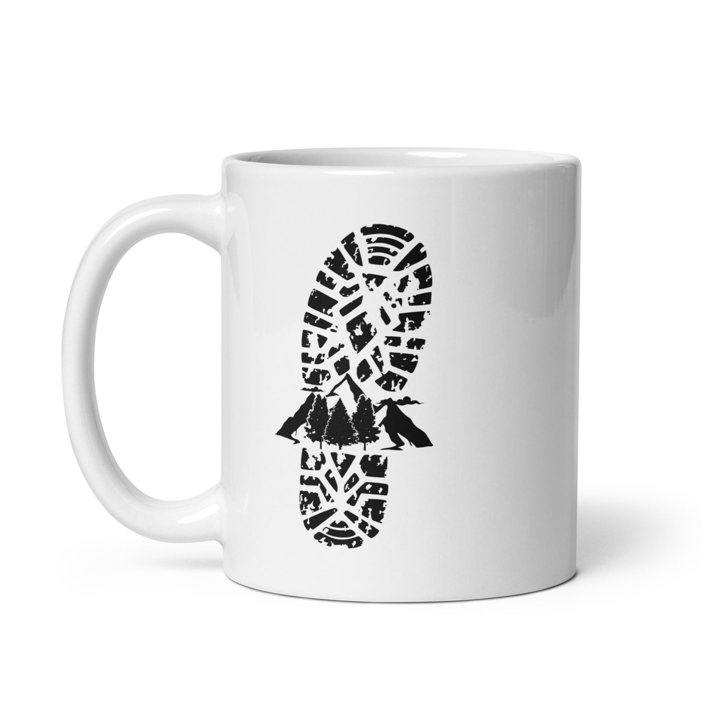 Berge Und Wanderschuh Abdruck - Tasse berge 11oz