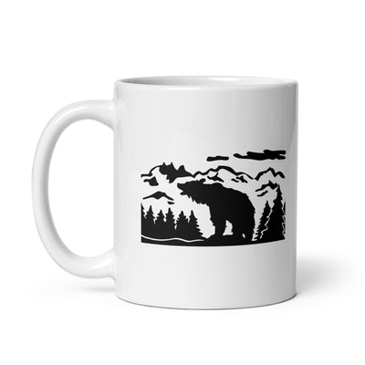 Berglandschaft Und Bär - Tasse berge camping 11oz