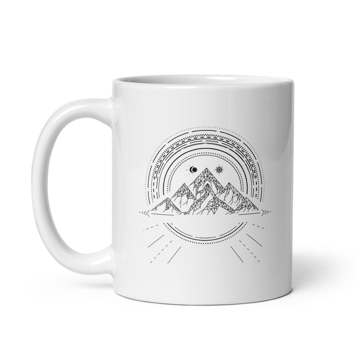 Bergreise Geometrisch - Tasse berge camping 11oz