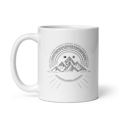 Bergreise Geometrisch - Tasse berge camping 11oz