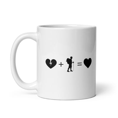 Broken Heart Heart And Hiking - Tasse wandern 11oz