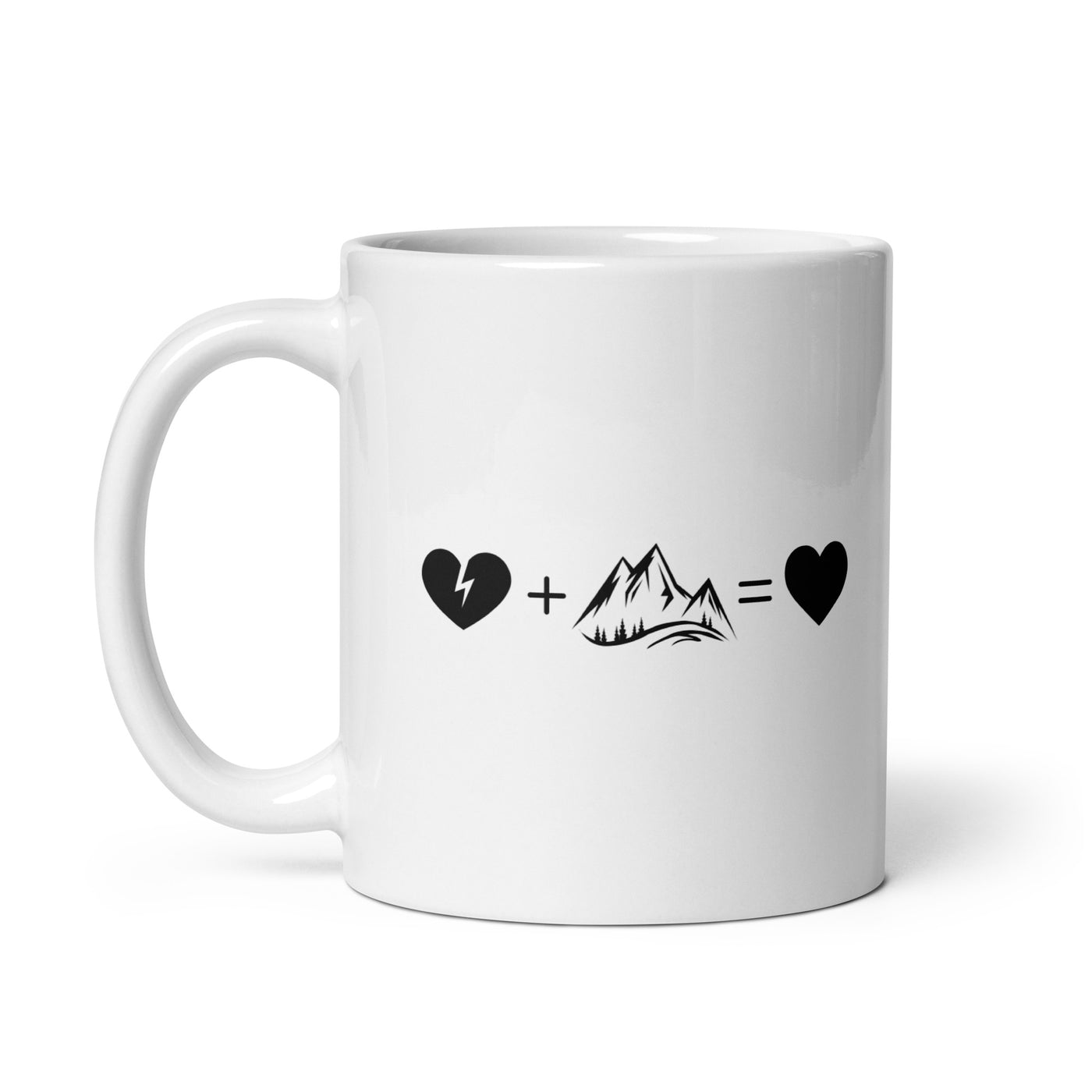 Broken Heart Heart And Mountain - Tasse berge 11oz