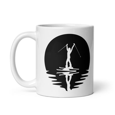 Circle And Reflection - Female Skiing - Tasse ski 11oz