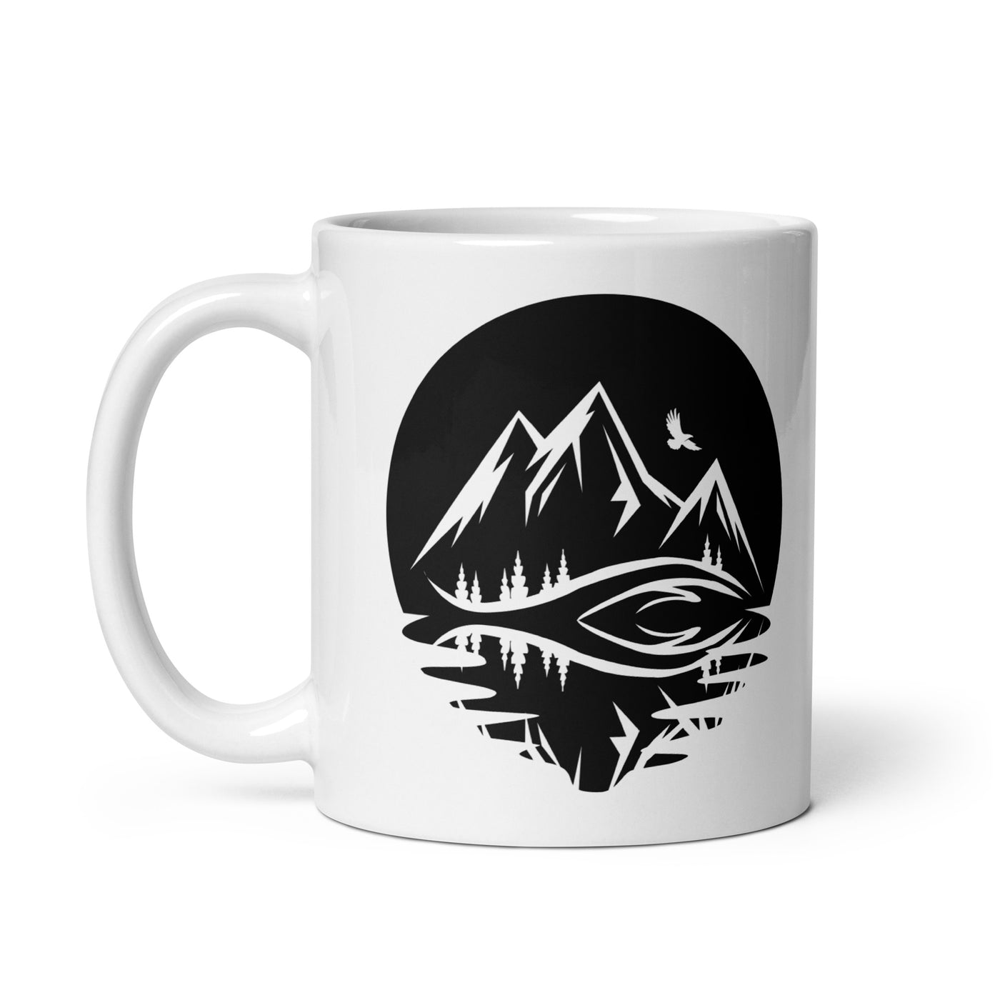 Circle And Reflection - Mountain - Tasse berge 11oz