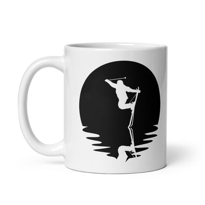 Circle And Reflection - Skiing - Tasse ski 11oz