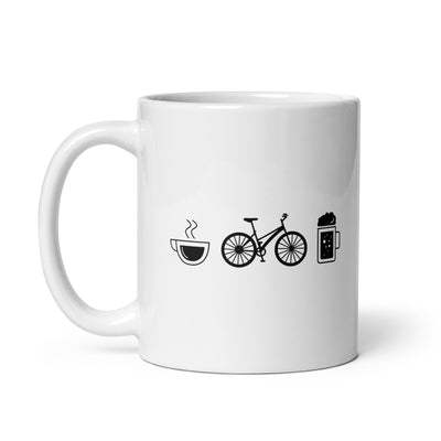 Coffee Beer And Bicycle - Tasse fahrrad 11oz