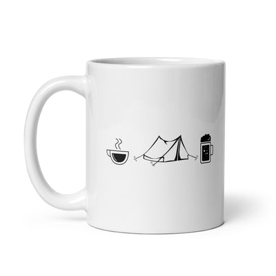 Coffee Beer And Camping - Tasse camping 11oz