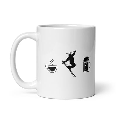 Coffee Beer And Skiing - Tasse ski 11oz