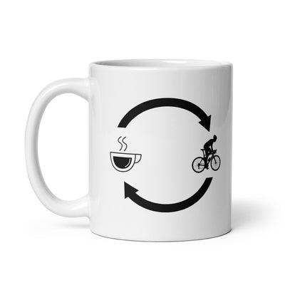 Coffee Loading Arrows And Cycling 1 - Tasse fahrrad 11oz