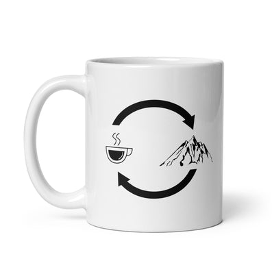 Coffee Loading Arrows And Mountain - Tasse berge 11oz