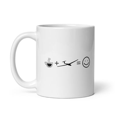 Coffee Smile Face And Sailplane - Tasse berge 11oz