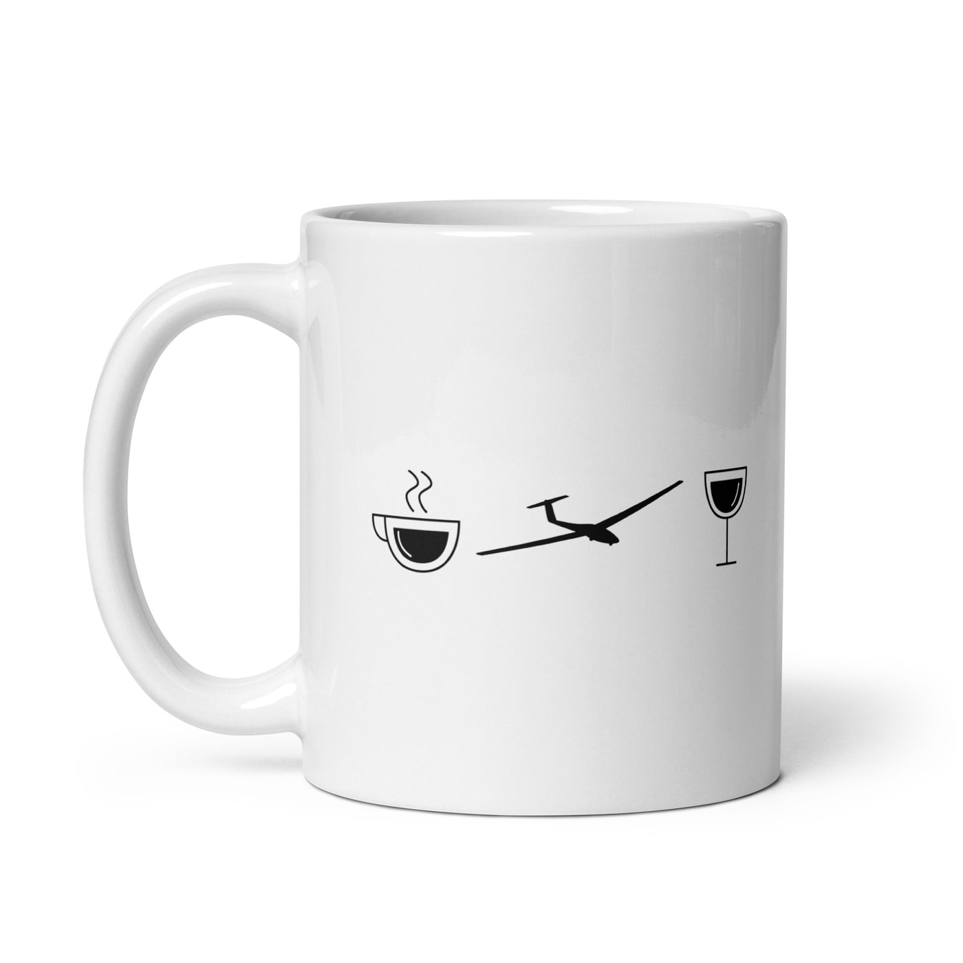 Coffee Wine And Sailplane - Tasse berge 11oz