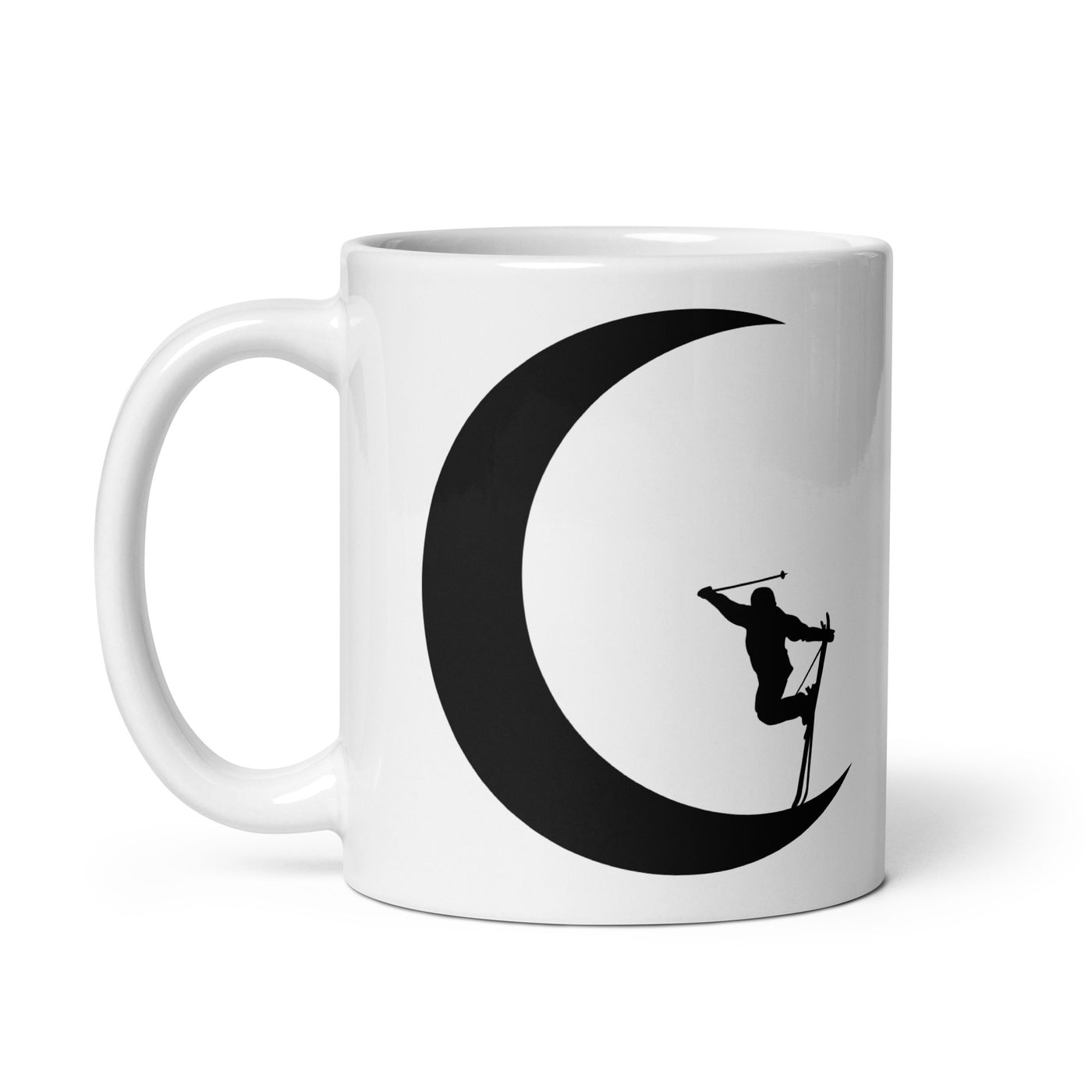 Crescent Moon - Skiing - Tasse ski 11oz