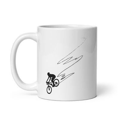 Curve Line - Cycling - Tasse fahrrad 11oz