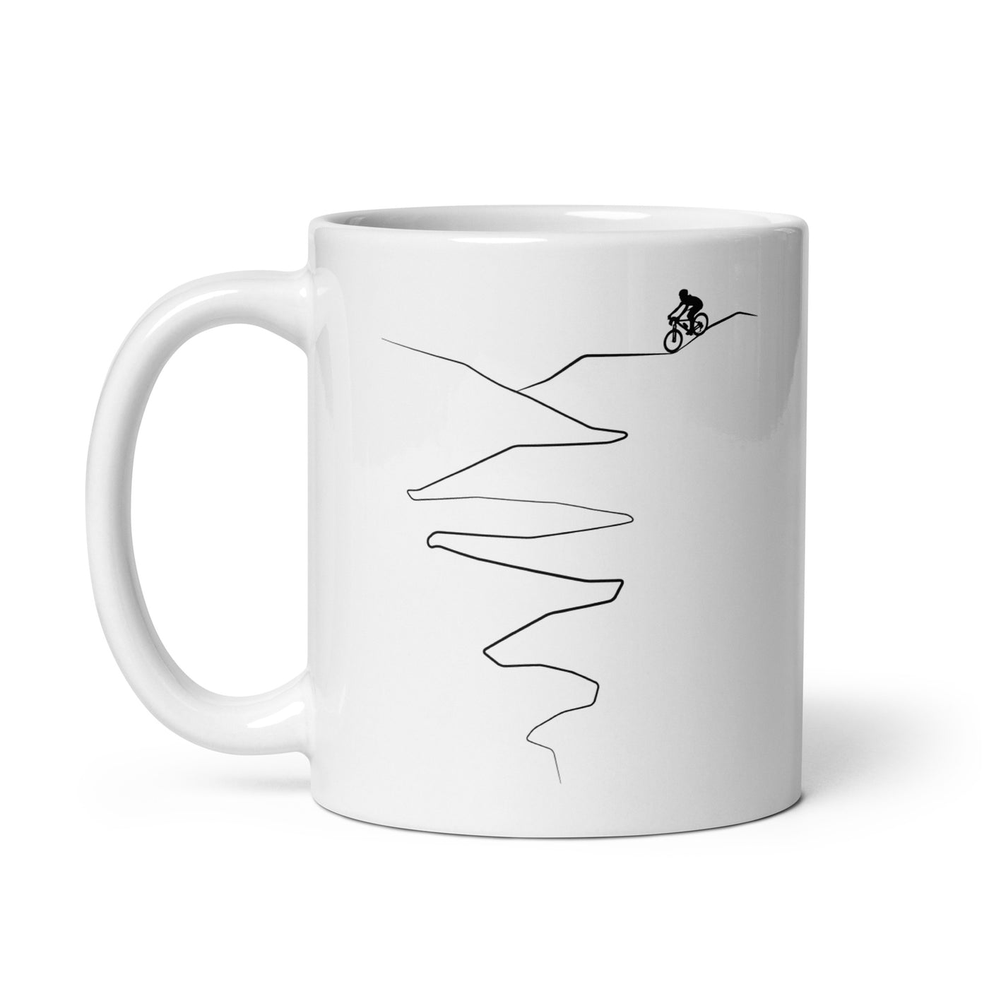 Curve Line - Cycling - Tasse fahrrad 11oz