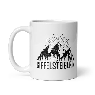 Die Gipfelsteigerin - Tasse berge klettern 11oz