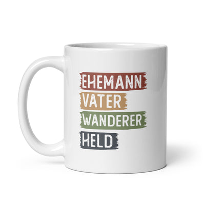 Ehemann, Vater, Wanderer, Held - Tasse wandern 11oz