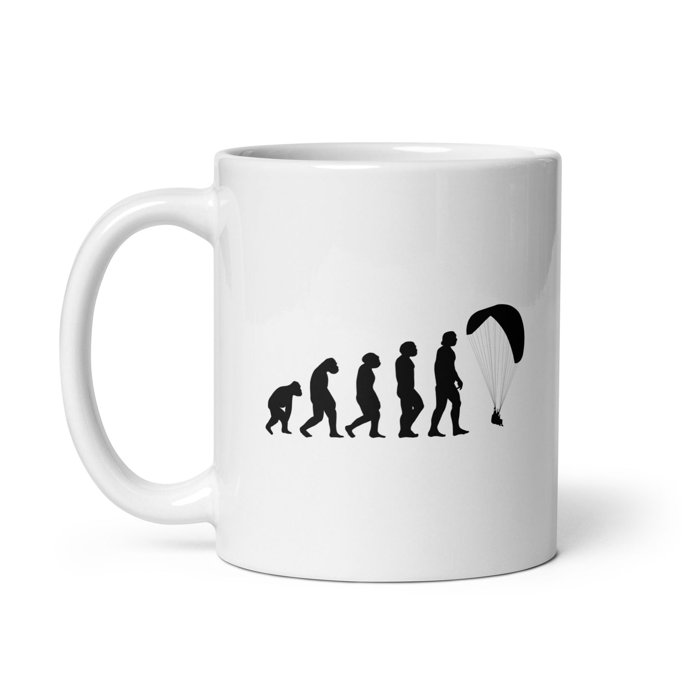 Evolution And Paragliding - Tasse berge 11oz