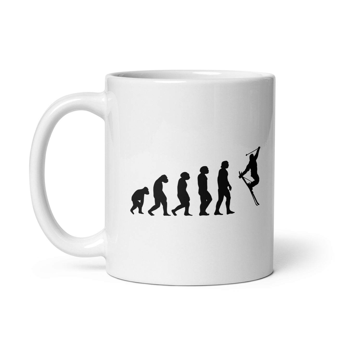 Evolution And Skiing - Tasse ski 11oz