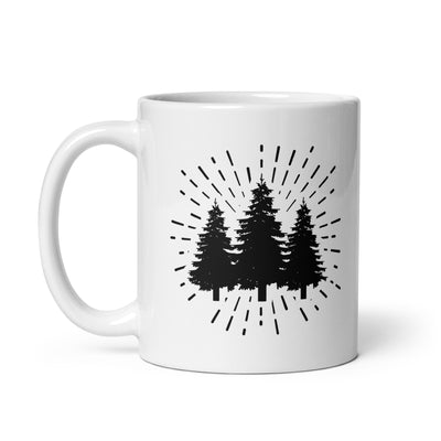 Firework And Tree - Tasse camping 11oz