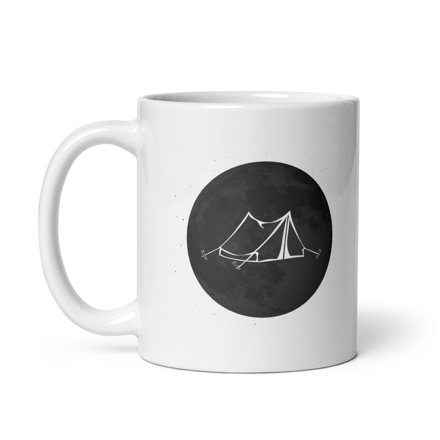 Full Moon - Camping Tent - Tasse camping 11oz