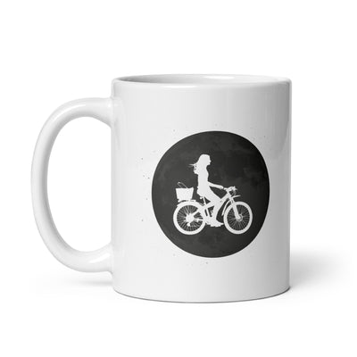 Full Moon - Female Cycling - Tasse fahrrad 11oz