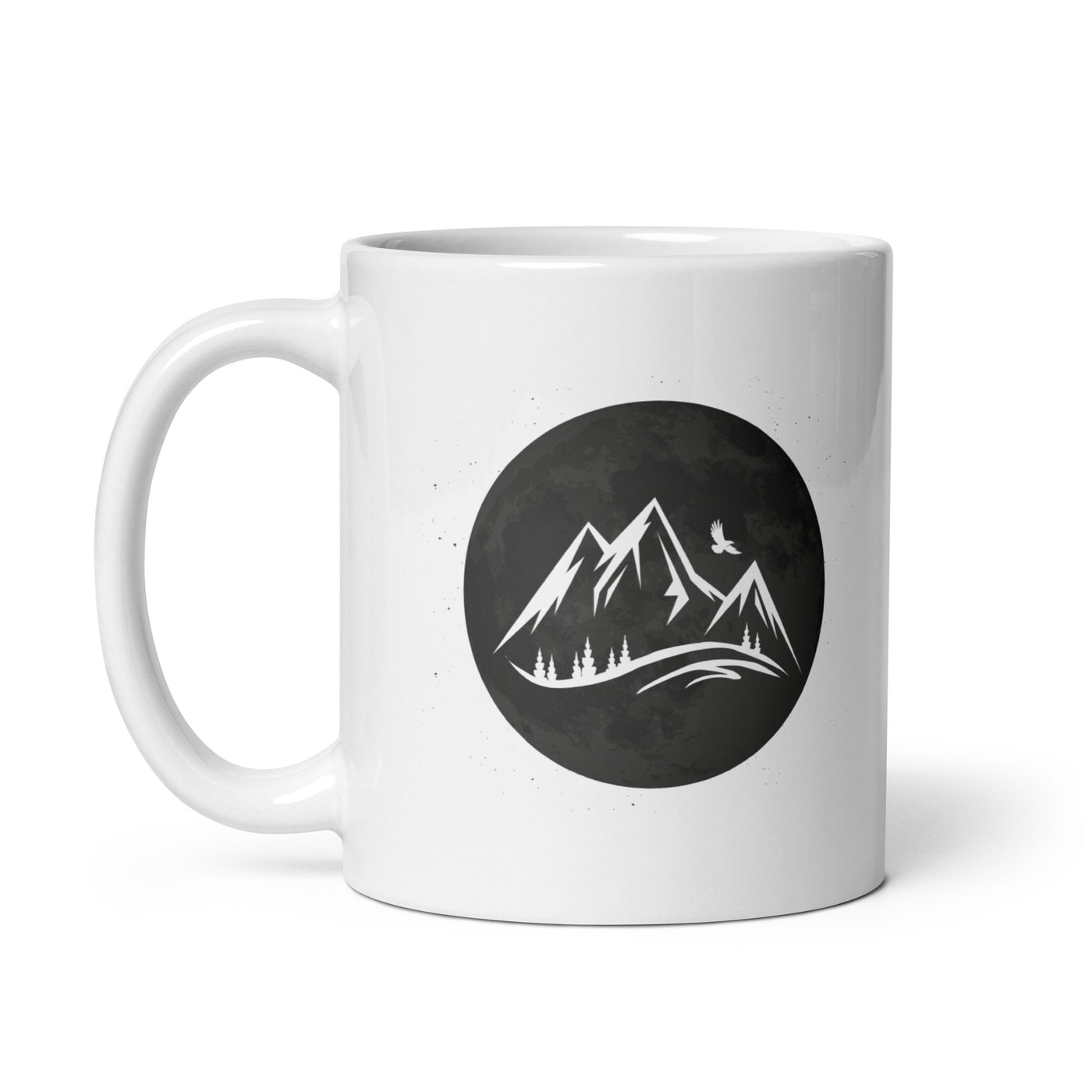 Full Moon - Mountain - Tasse berge 11oz