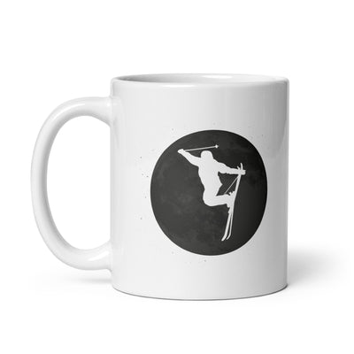 Full Moon - Skiing - Tasse ski 11oz