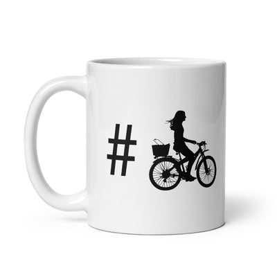 Hashtag - Female Cycling - Tasse fahrrad 11oz