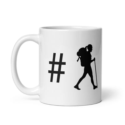 Hashtag - Female Hiking - Tasse wandern 11oz