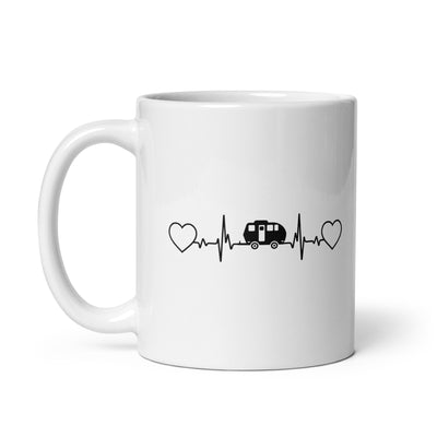 Heart - Heartbeat - Camping Caravan - Tasse camping 11oz