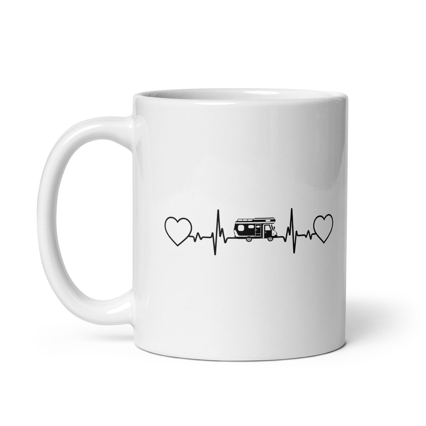 Heart - Heartbeat - Camping Van - Tasse camping 11oz